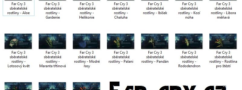 Sběratelské rostliny Far Cry 3