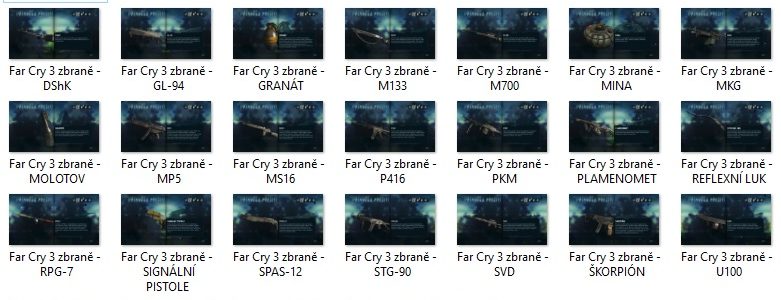 Far Cry 3 zbraně