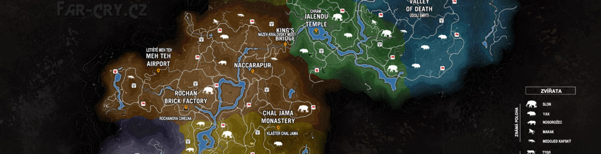 Far Cry 4 mapa Kyratu