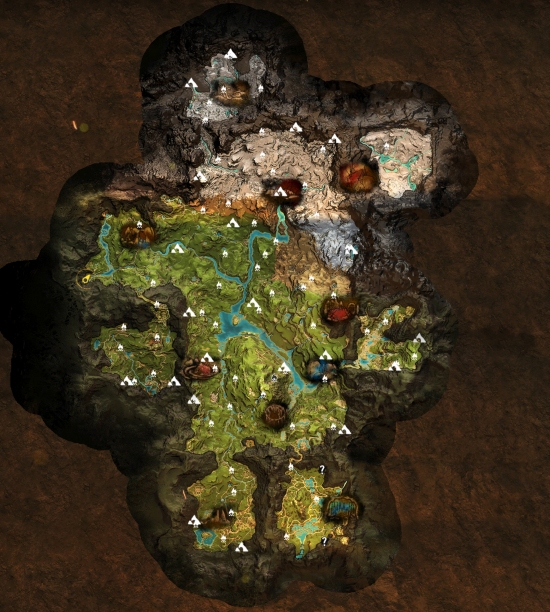 Far Cry Primal Mapa - Lokace