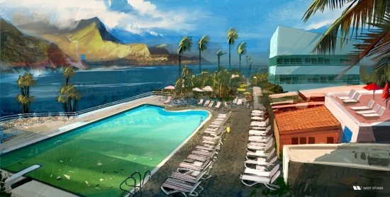 Far Cry 3 Concept art Hotel